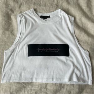 Alexander Wang “Faded” Crop Top